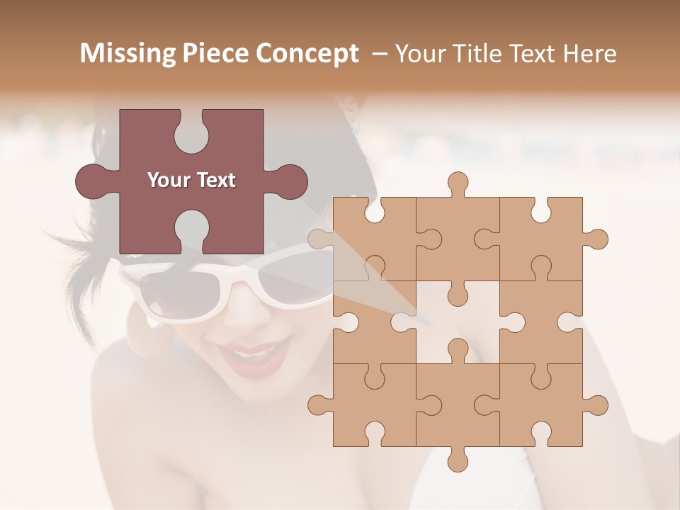 Water Beach White PowerPoint Template