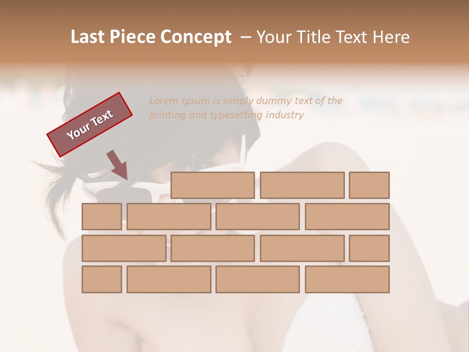 Water Beach White PowerPoint Template