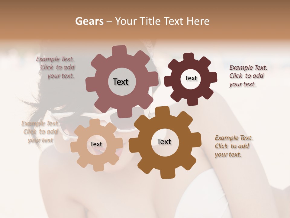 Water Beach White PowerPoint Template