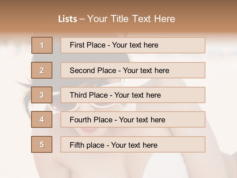 Water Beach White PowerPoint Template