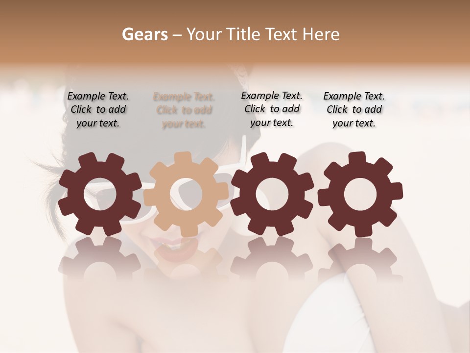 Water Beach White PowerPoint Template