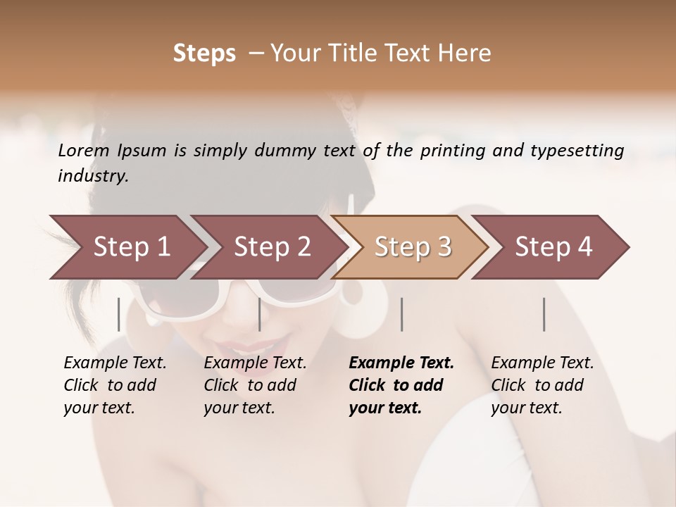 Water Beach White PowerPoint Template