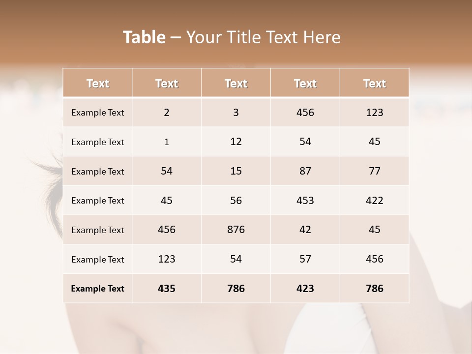 Water Beach White PowerPoint Template