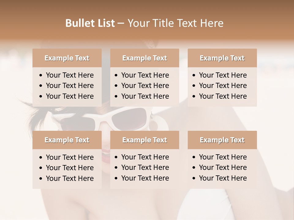 Water Beach White PowerPoint Template