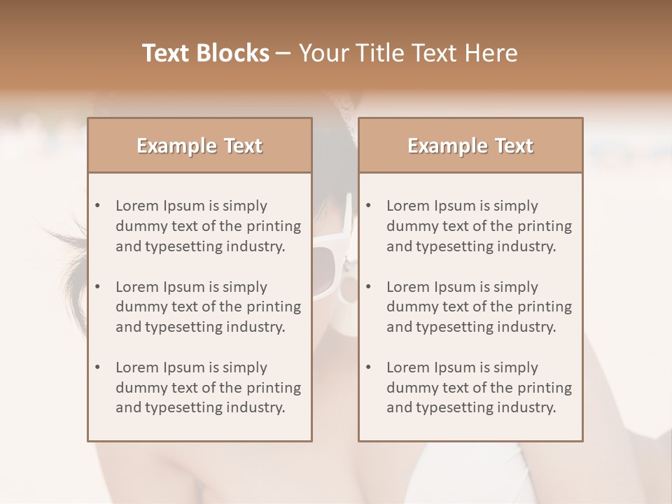 Water Beach White PowerPoint Template