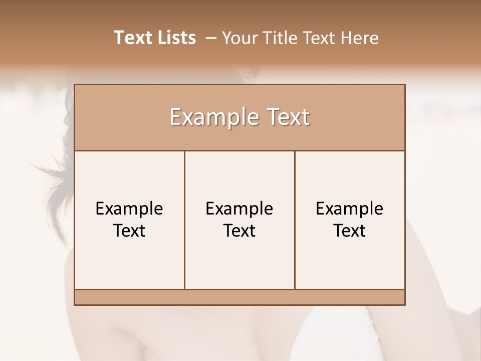 Water Beach White PowerPoint Template