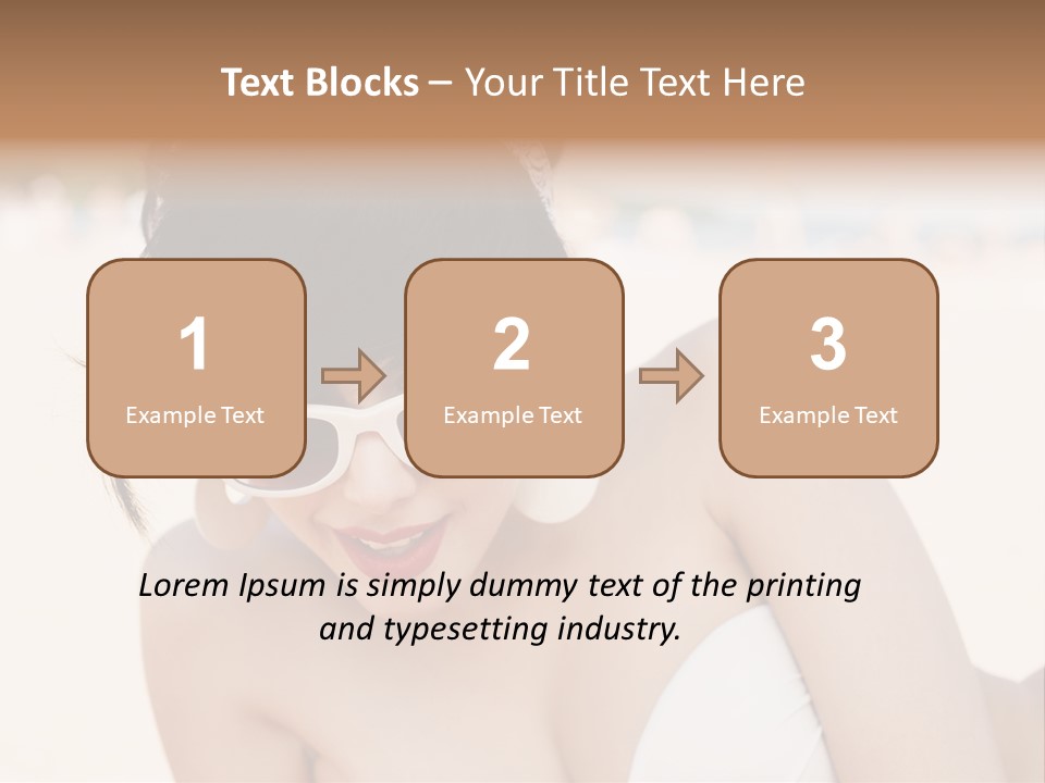 Water Beach White PowerPoint Template