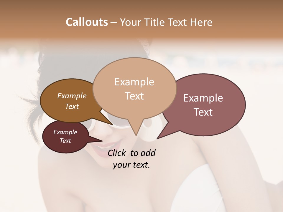 Water Beach White PowerPoint Template