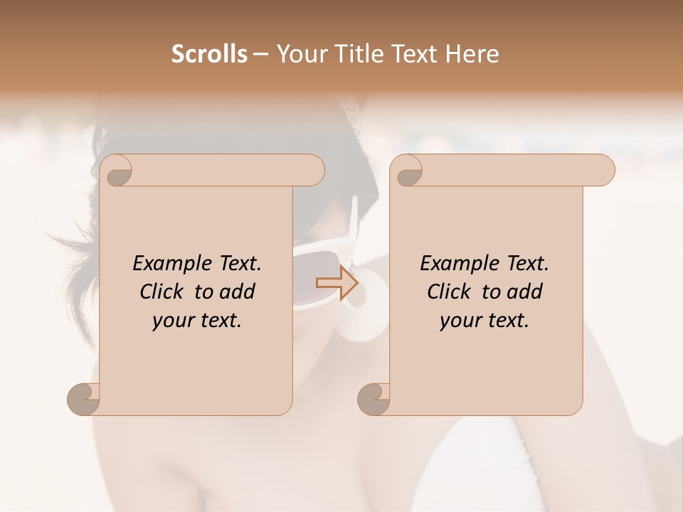 Water Beach White PowerPoint Template