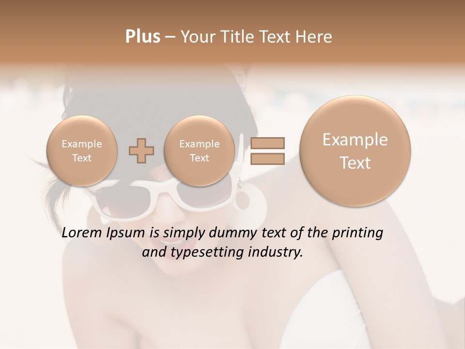 Water Beach White PowerPoint Template