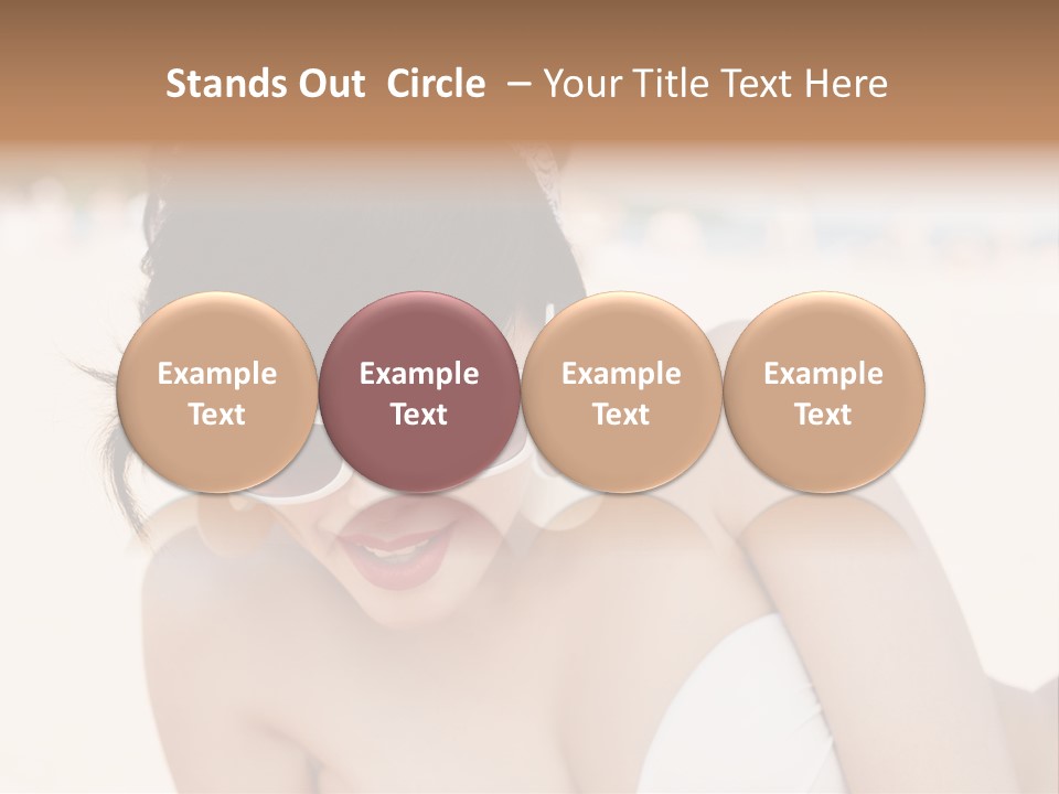 Water Beach White PowerPoint Template