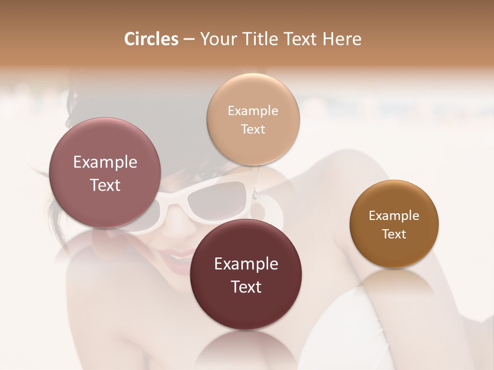 Water Beach White PowerPoint Template