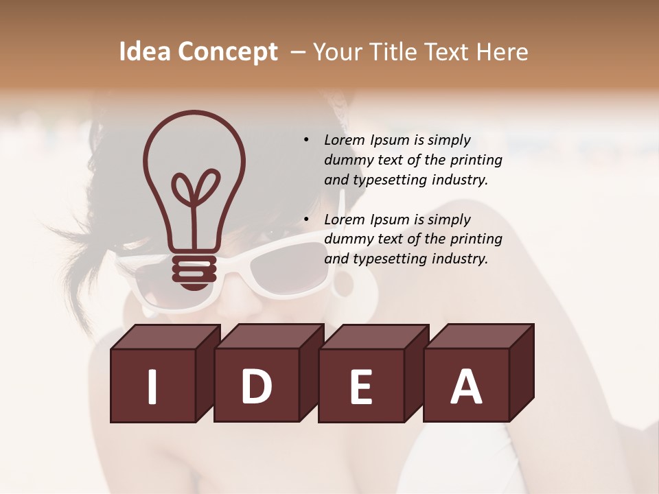 Water Beach White PowerPoint Template