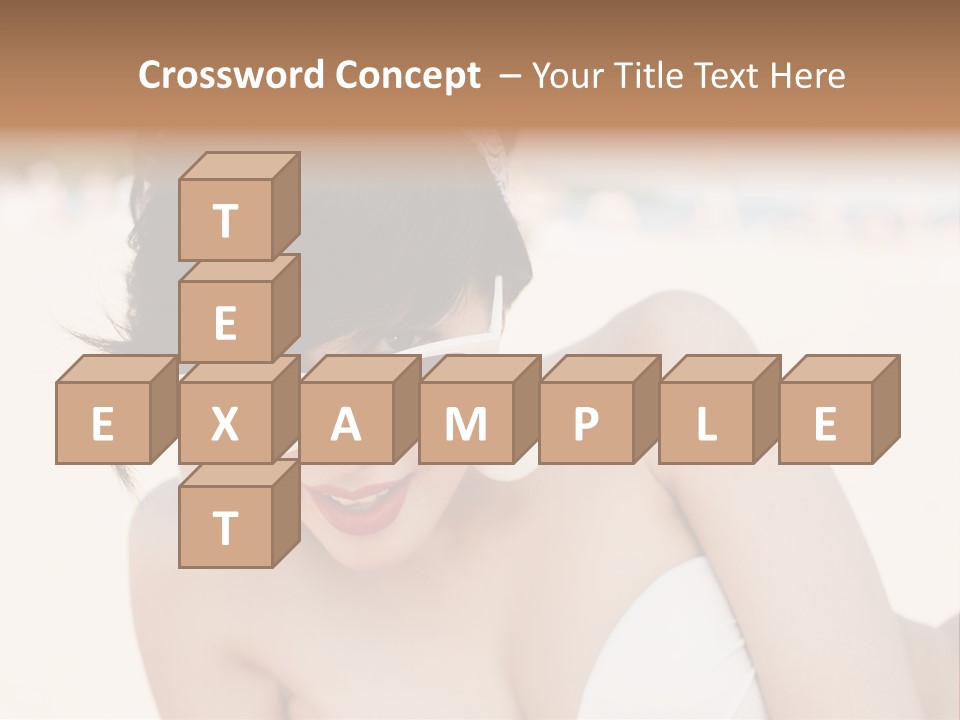 Water Beach White PowerPoint Template