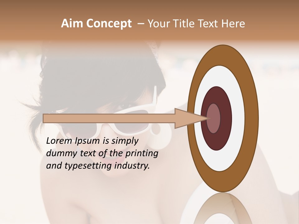 Water Beach White PowerPoint Template