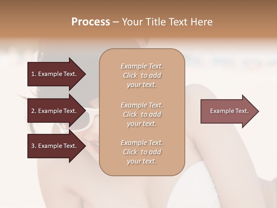 Water Beach White PowerPoint Template