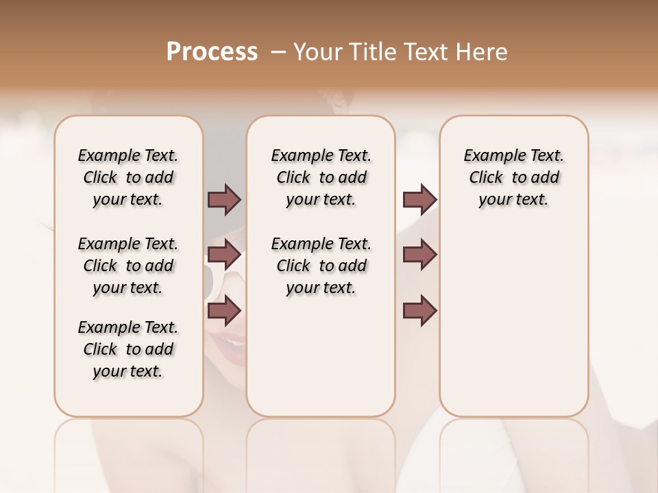 Water Beach White PowerPoint Template