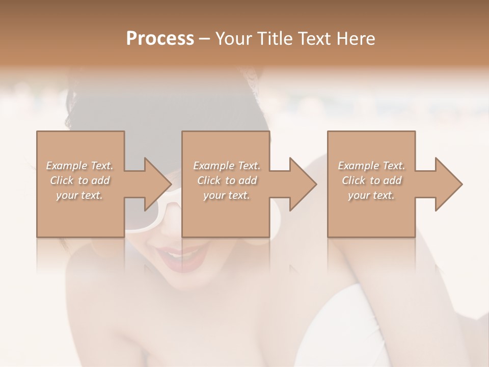 Water Beach White PowerPoint Template