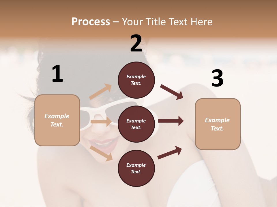 Water Beach White PowerPoint Template