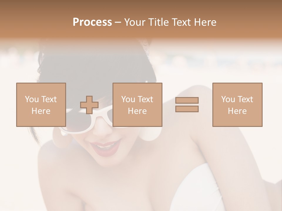 Water Beach White PowerPoint Template