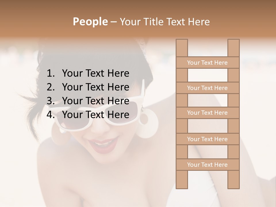 Water Beach White PowerPoint Template