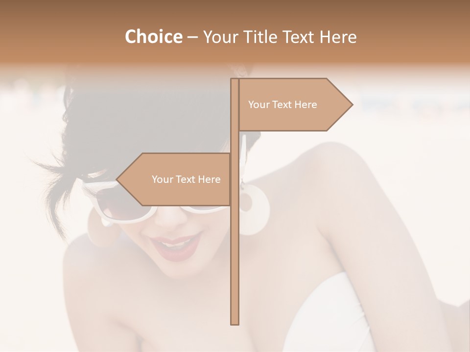 Water Beach White PowerPoint Template