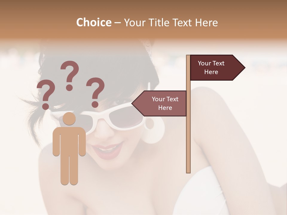 Water Beach White PowerPoint Template