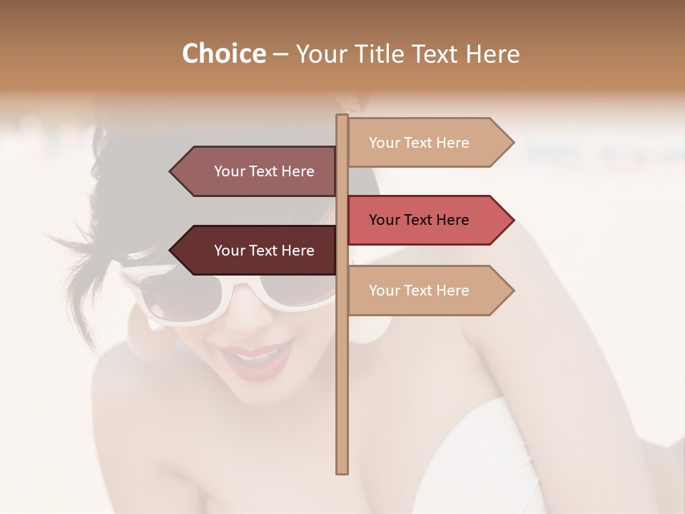 Water Beach White PowerPoint Template