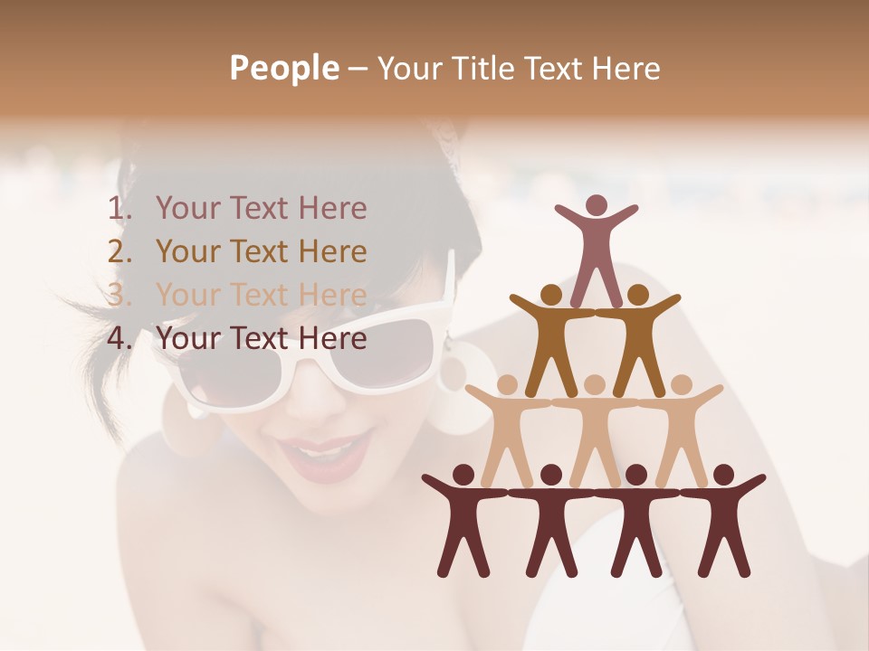 Water Beach White PowerPoint Template