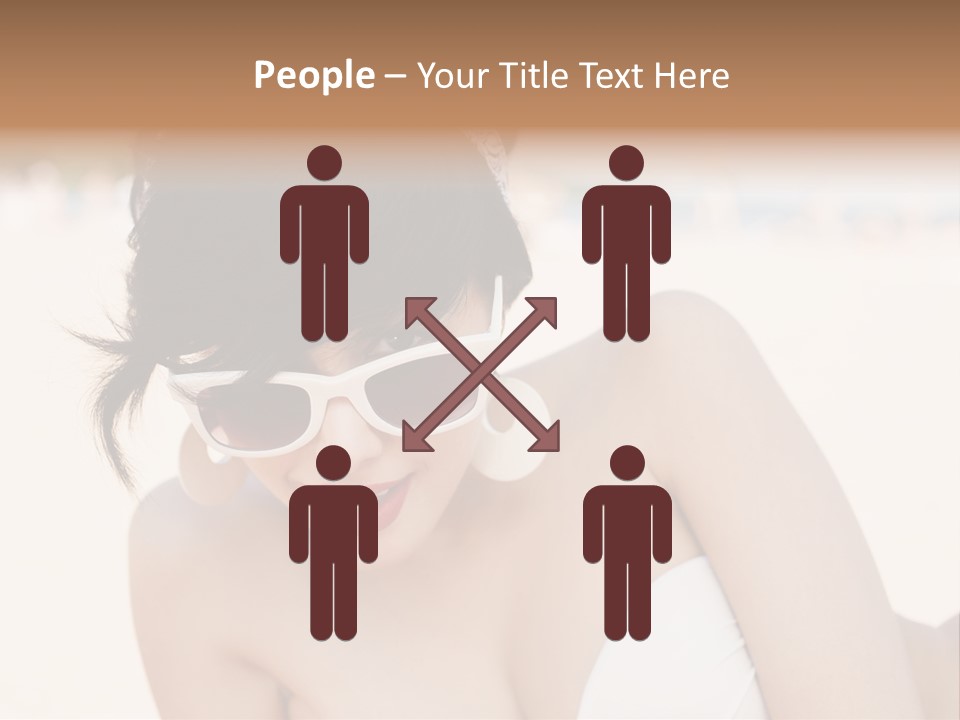 Water Beach White PowerPoint Template