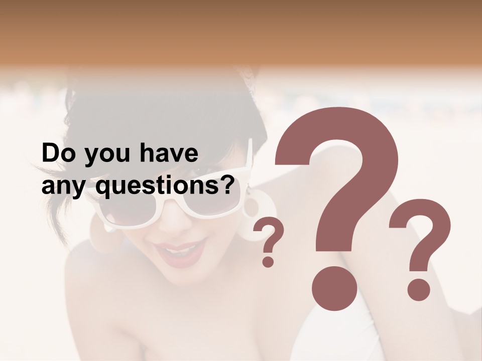 Water Beach White PowerPoint Template