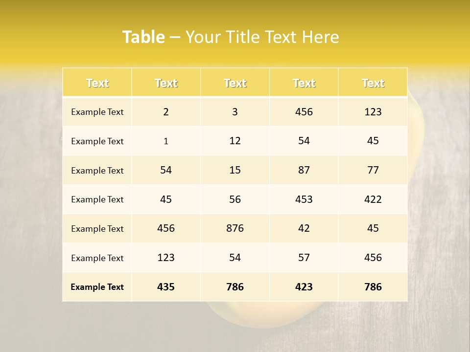 Tropical Health Wood PowerPoint Template