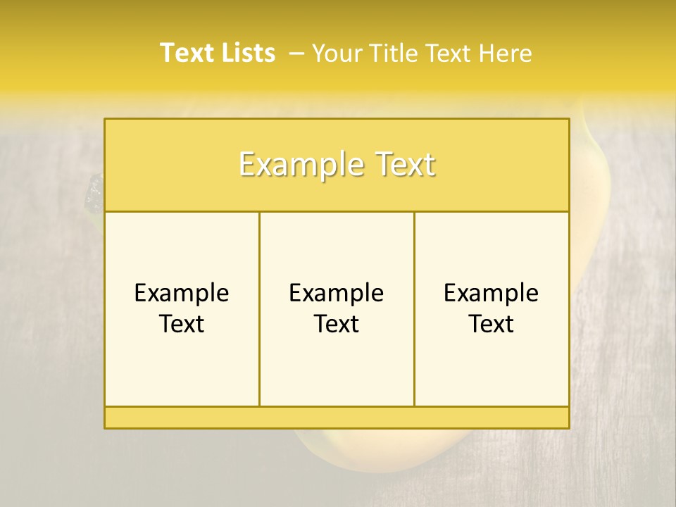 Tropical Health Wood PowerPoint Template