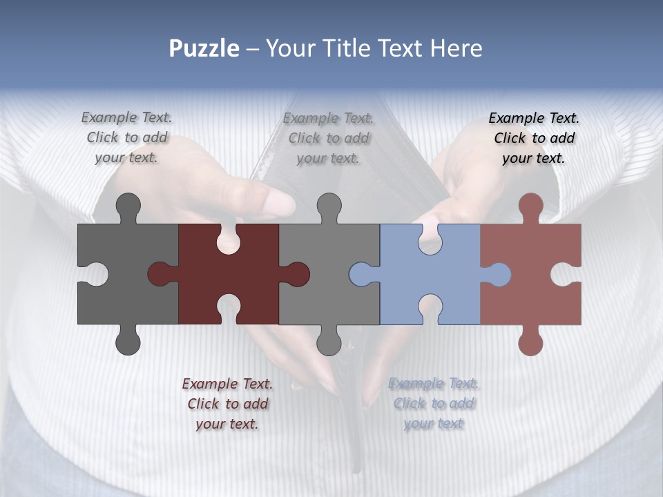 Problem Purse Wallet PowerPoint Template