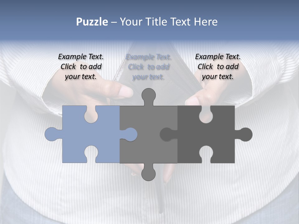 Problem Purse Wallet PowerPoint Template