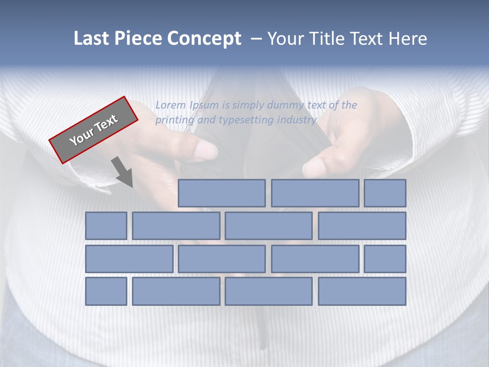 Problem Purse Wallet PowerPoint Template