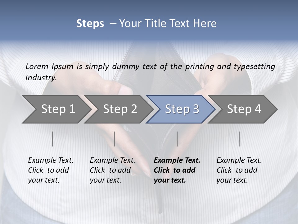 Problem Purse Wallet PowerPoint Template