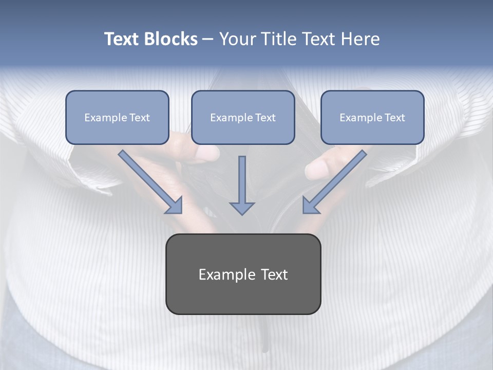 Problem Purse Wallet PowerPoint Template