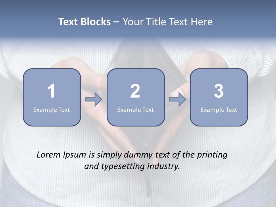 Problem Purse Wallet PowerPoint Template