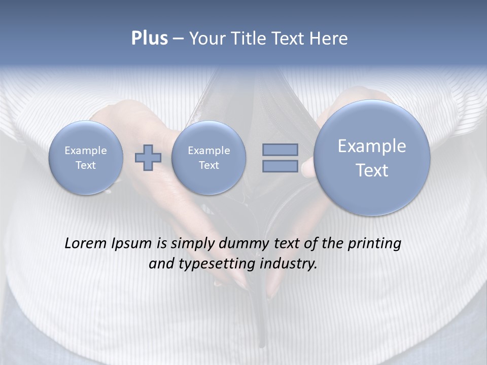 Problem Purse Wallet PowerPoint Template
