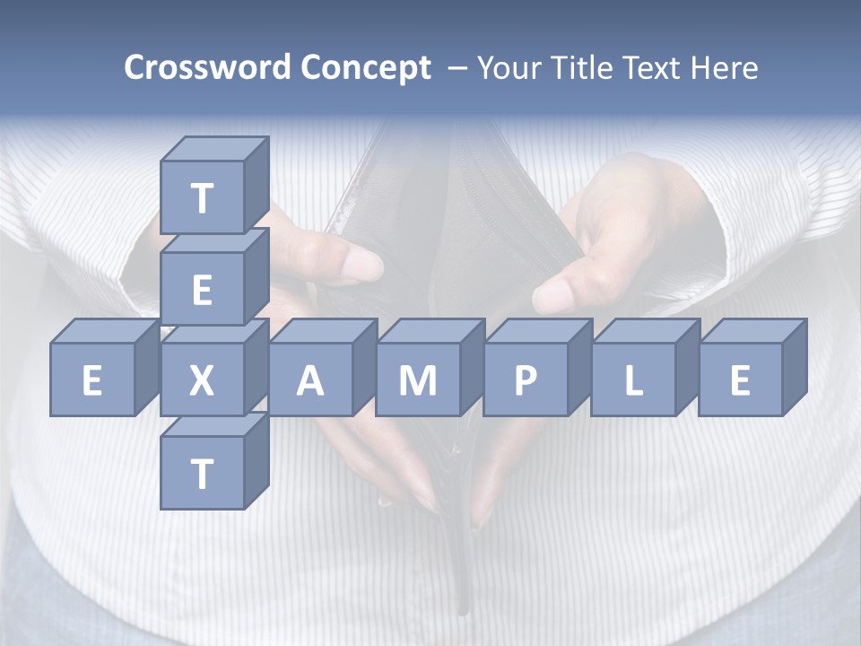 Problem Purse Wallet PowerPoint Template