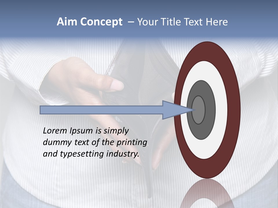 Problem Purse Wallet PowerPoint Template