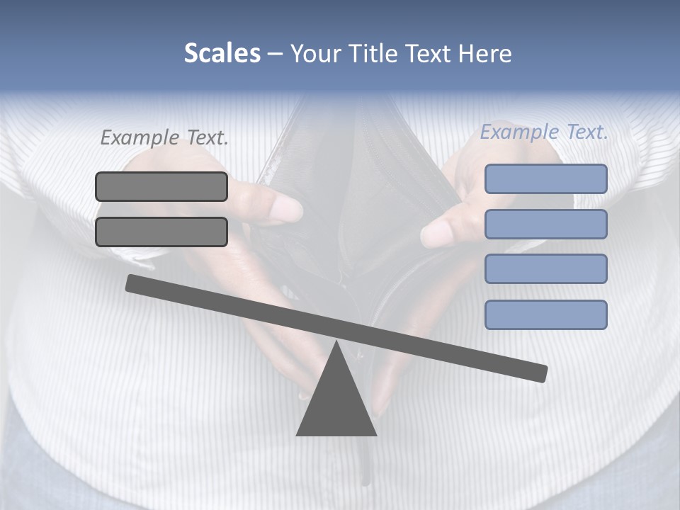 Problem Purse Wallet PowerPoint Template
