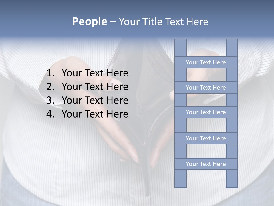 Problem Purse Wallet PowerPoint Template