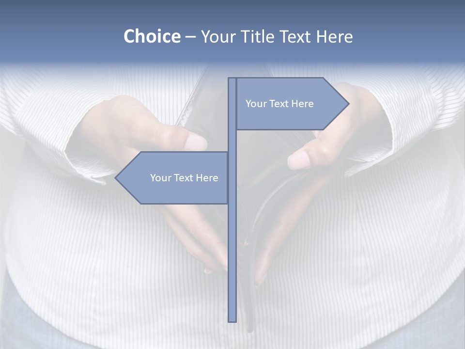 Problem Purse Wallet PowerPoint Template