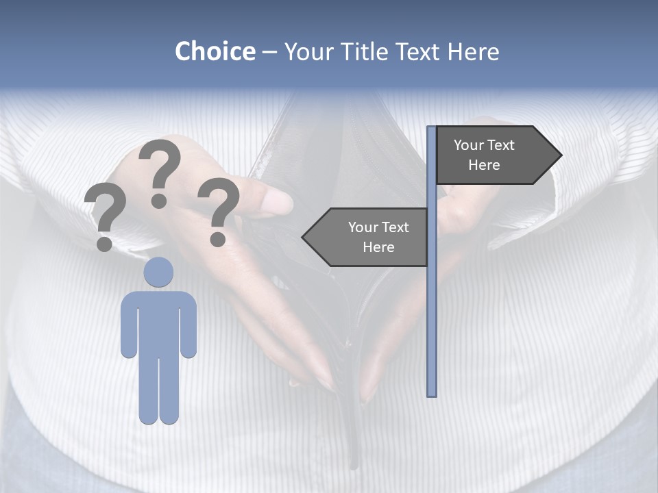 Problem Purse Wallet PowerPoint Template