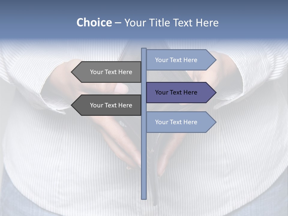 Problem Purse Wallet PowerPoint Template