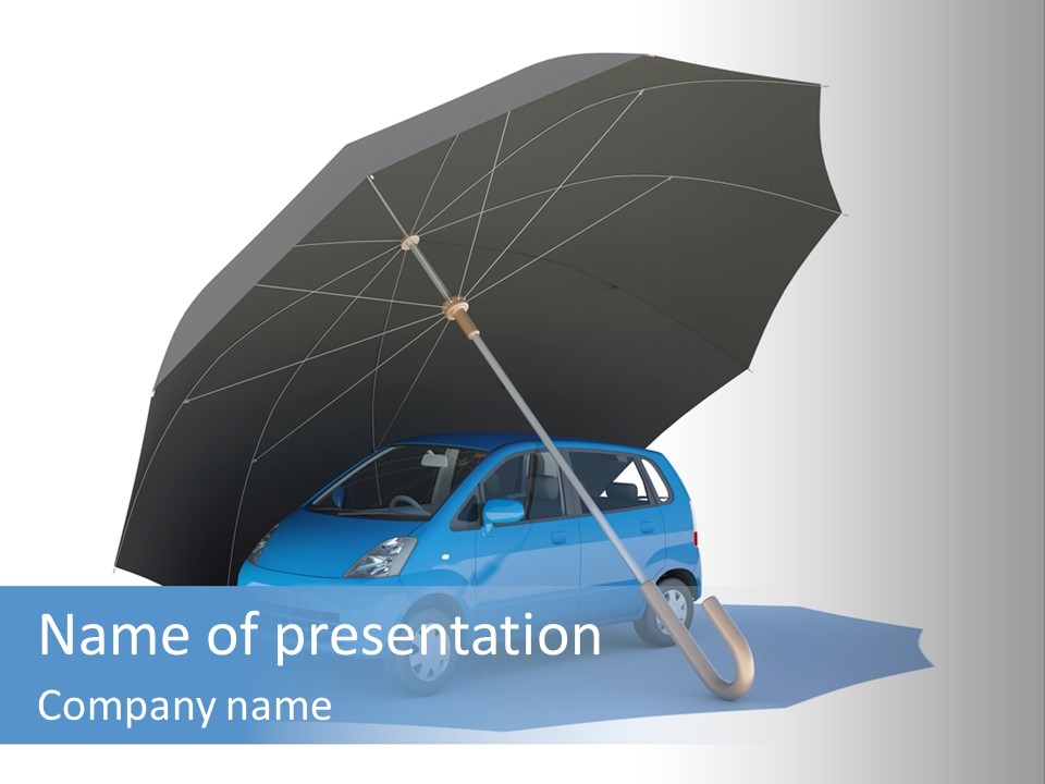 Support Car Symbol PowerPoint Template