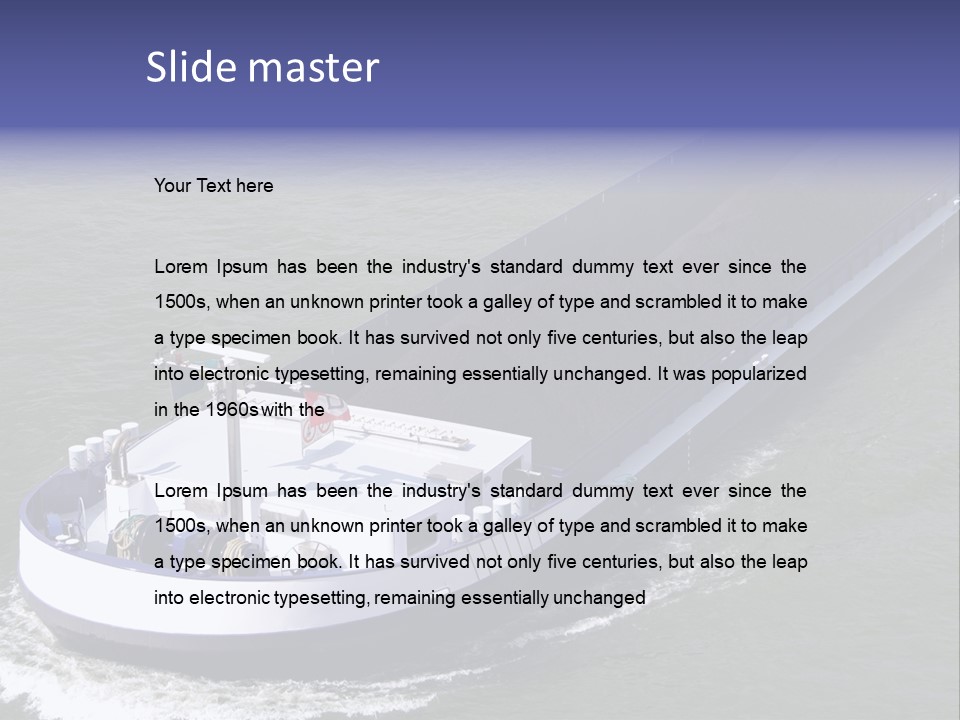 Tender Rig Transportation PowerPoint Template