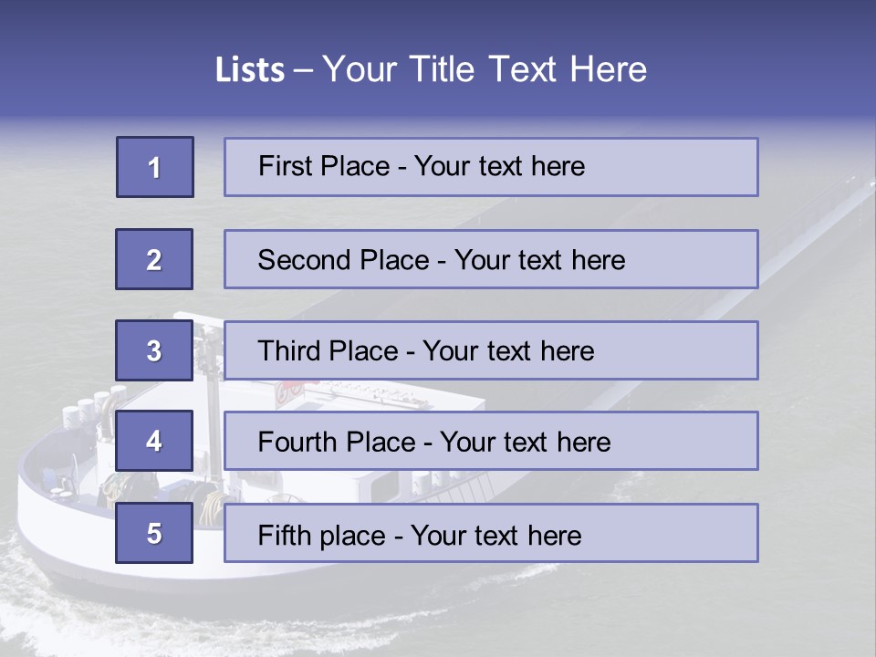 Tender Rig Transportation PowerPoint Template